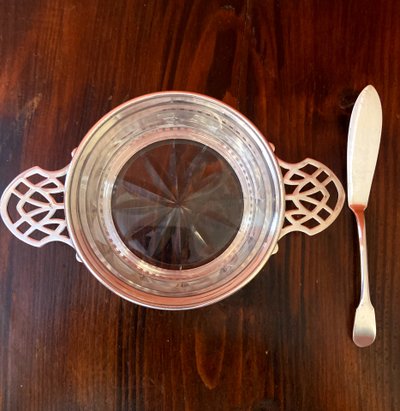 GALLIA butter dish, silverware