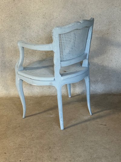 Blue armchair in the Louis XV style