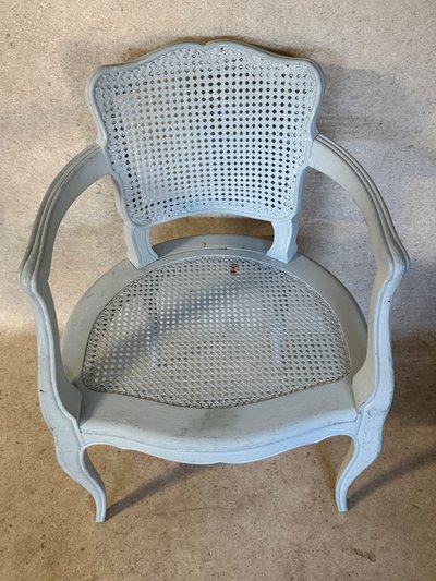 Blue armchair in the Louis XV style