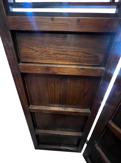 GRAND PARAVENT CHINOIS EN BOIS SCULPTÉ ET CLAUSTRA – CHINE, FIN XIXE – DÉBUT XXE SIÈCLE