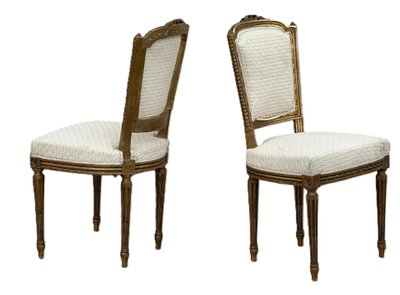 Gilded Louis XVI style chair