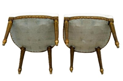 Gilded Louis XVI style chair