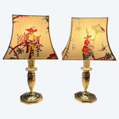 Coppia di lampade senza fili, altezza 34,5 cm
