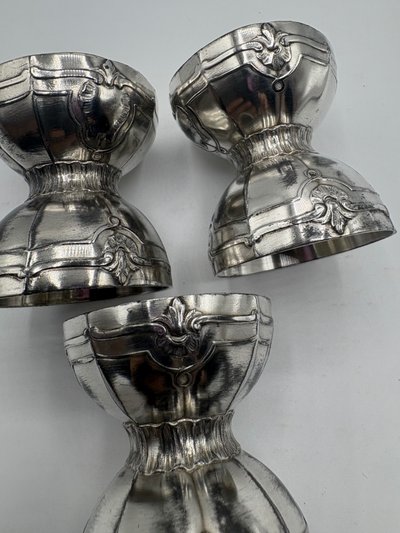 6 EGG CUPS 1900