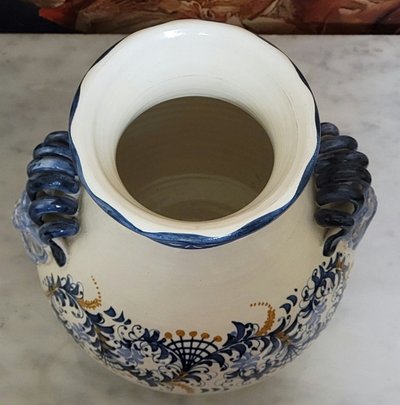 Large Italian earthenware vase, 20th century