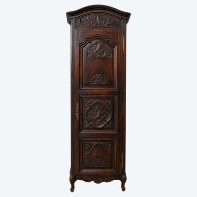 ARMOIRE BONNETIÉRE LYONNAISE ÉPOQUE LOUIS XV EN NOYER MASSIF