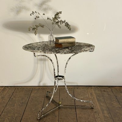 19th-century sheet metal side table