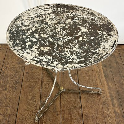 19th-century sheet metal side table