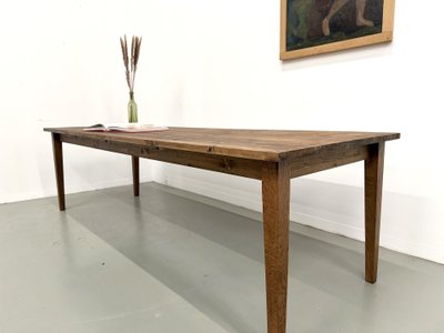 Bauernhoftisch mit konischen Beinen, L 260 cm