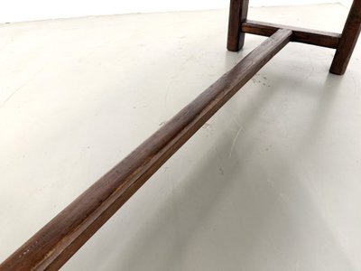 Bauernhoftisch um 1900 aus Massiveiche und Kiefer