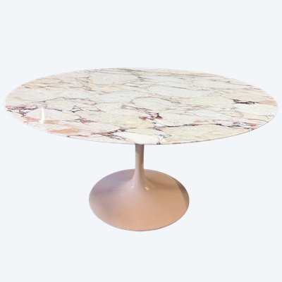 KNOLL-TISCH VON EERO SAARINEN, MODELL „TULIPE“, AUS MARMOR, 137 CM