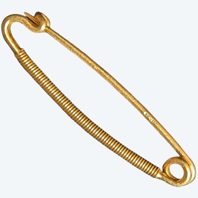 Antique Or 18k Epingle Broche Épingle de Sûreté Épingle de nourrice