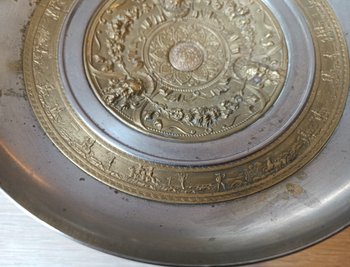Cup - Centerpiece - Silver and gilt bronze - Renaissance - Late 19th century