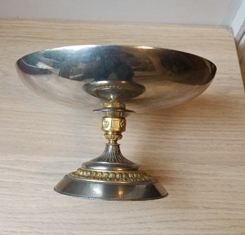 Cup - Centerpiece - Silver and gilt bronze - Renaissance - Late 19th century