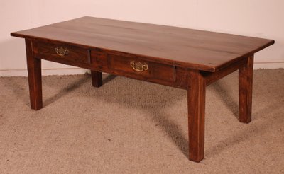 Table Basse française En châtaignier-19° siècle