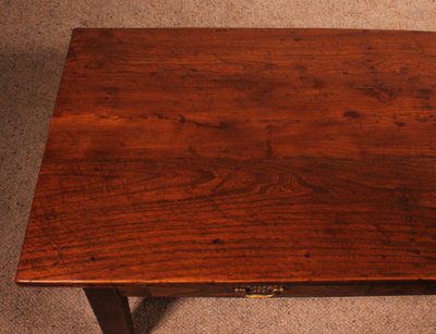 Table Basse française En châtaignier-19° siècle