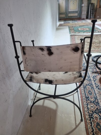 Fauteuil Art Déco de style Curule 