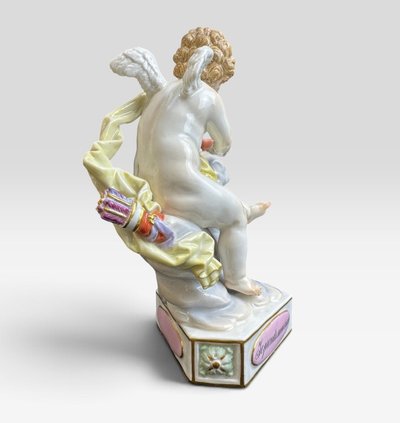 Meissen, porcelain Cupid  "I'm Taking Flight"