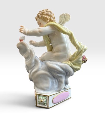 Meissen, porcelain Cupid  "I'm Taking Flight"