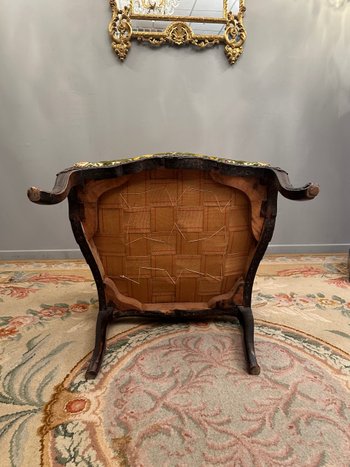 Large Armchair With Flat Backrest From The Regency Period Debut XVIIIth