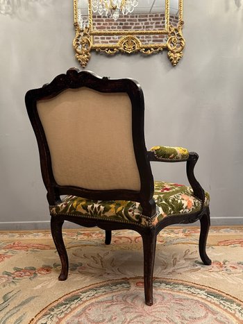 Large Armchair With Flat Backrest From The Regency Period Debut XVIIIth