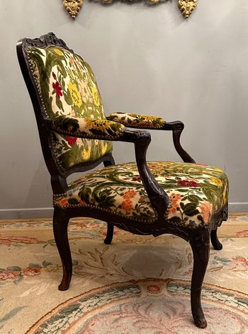 Large Armchair With Flat Backrest From The Regency Period Debut XVIIIth
