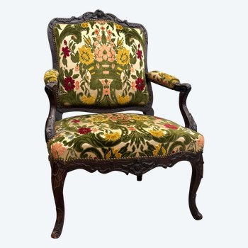 Large Armchair With Flat Backrest From The Regency Period Debut XVIIIth