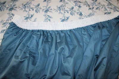 Coppia di tende in cotone con motivo floreale blu a rombi, lunghezza: 380 cm