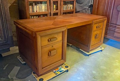 Charles Dudouyt, bedeutendes Art-déco-Büro, gestempelt, um 1930/1940 
