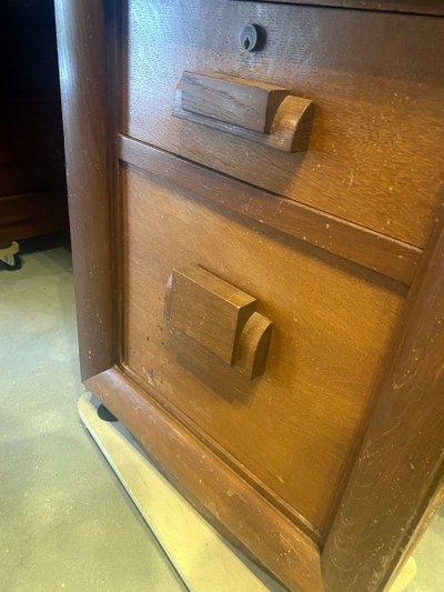 Charles Dudouyt, bedeutendes Art-déco-Büro, gestempelt, um 1930/1940 