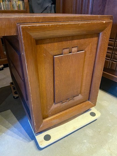 Charles Dudouyt, bedeutendes Art-déco-Büro, gestempelt, um 1930/1940 