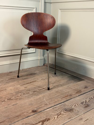 Arne Jacobsen for Fritz Hansen, “Ant” Chair, Model 3100, first three-legged version,