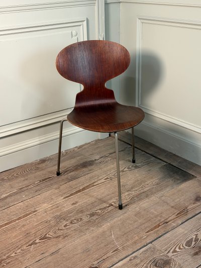 Arne Jacobsen for Fritz Hansen, “Ant” Chair, Model 3100, first three-legged version,