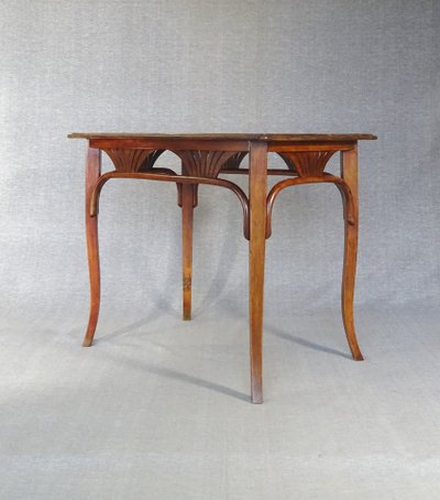 Thonet-Tisch oder -Schreibtisch Nr. 8122, um 1910, Tischplatte aus Eiche.
