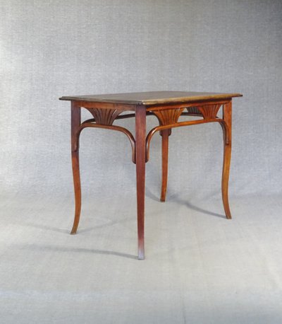 Thonet-Tisch oder -Schreibtisch Nr. 8122, um 1910, Tischplatte aus Eiche.