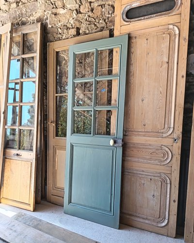 Porte vitrée ancienne 6 carreaux