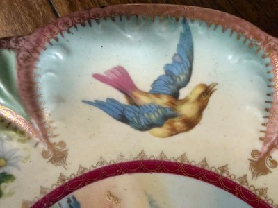 Plat décoratif porcelaine
