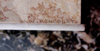 Importante Sculpture en Régule « Le Pêcheur », de J. De Roncourt, Art Déco – 1930