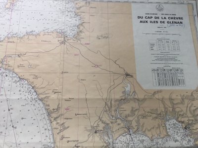 Nautical Chart: “From Cap de la Chèvre to the Glenan Islands”