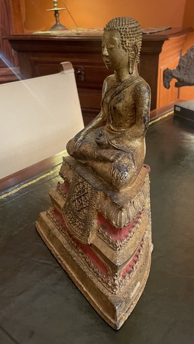 Bouddha bronze doré royaume Siam -19°siècle