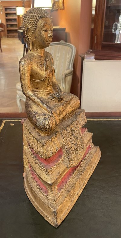 Bouddha bronze doré royaume Siam -19°siècle