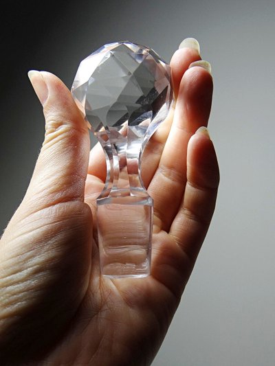 Antique engraved Nancy crystal decanter, circa 1920–1930