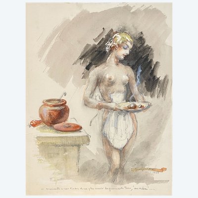 Georges Villa (1883-1965) - Nudo femminile 