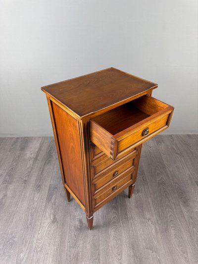 Pair Of Chest Of Drawers, Nightstands, Louis XVI Style, 19th Century