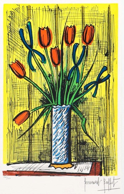 Bernard BUFFET (1928–1999) - Tulips and Irises