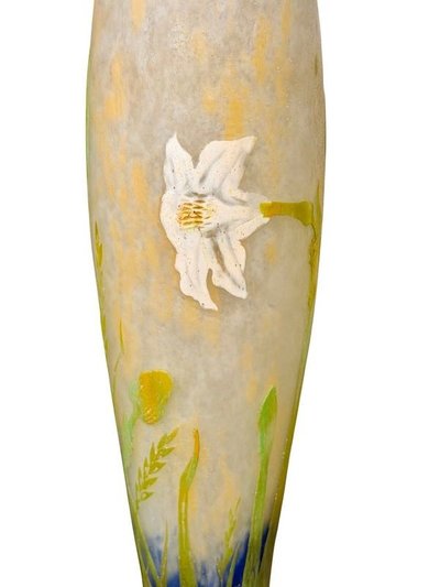 Daum Nancy Art Nouveau Vase "Narcissus"