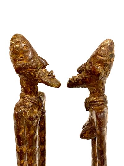 Dogon bronze couple from Mali