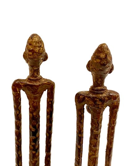 Dogon bronze couple from Mali