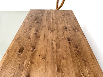 Bauernhaustisch mit konischen Beinen, L155 cm
