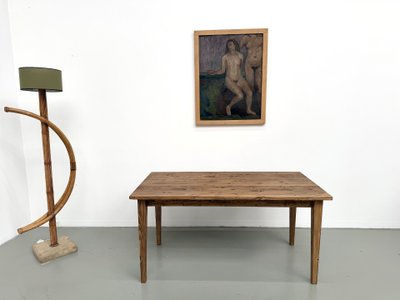 Bauernhaustisch mit konischen Beinen, L155 cm
